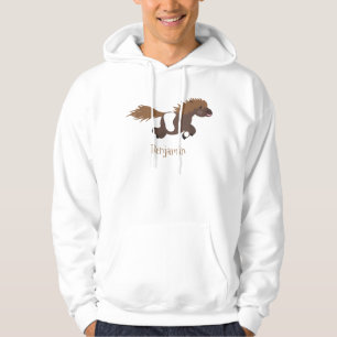 Veste À Capuche Illustration d'un poney de Shetland mignon