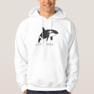 Veste À Capuche Illustration d'une baleine tueuse
