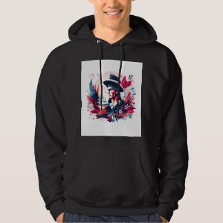 Veste À Capuche Illustration patriotique d'explorateur colonial |