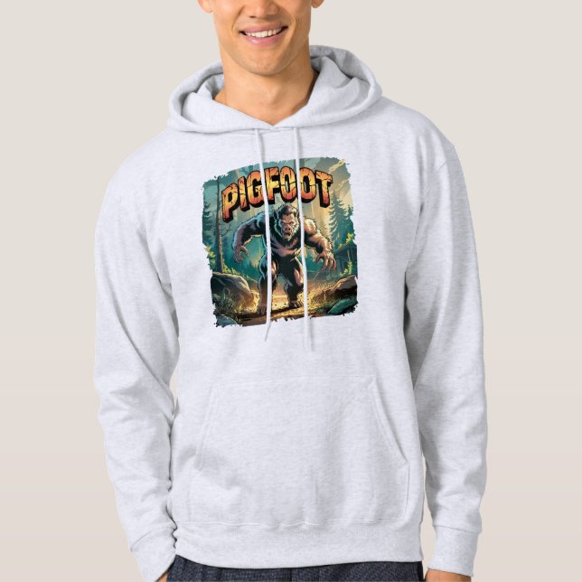 Veste À Capuche Illustration Pigfoot Combo Créature Drôle (Devant)
