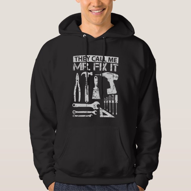 Veste À Capuche Ils m'appellent père de papa de M. Fix It Funny (Devant)