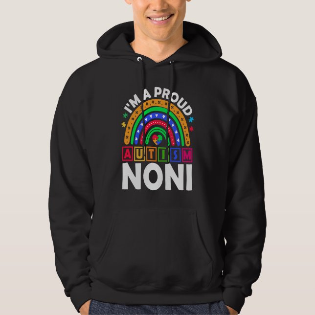 Veste À Capuche I'm a Proud Autism Noni  Rainbow Autism Awareness (Devant)