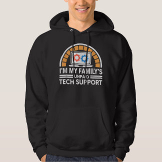 Veste À Capuche Im Mes Familles Support Technique Non Payé Funny O