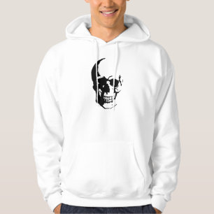 Veste À Capuche Imaginaire noir blanc crâne