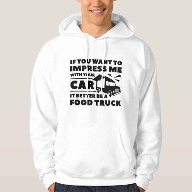 Veste À Capuche Impression Camion Alimentaire (Devant)