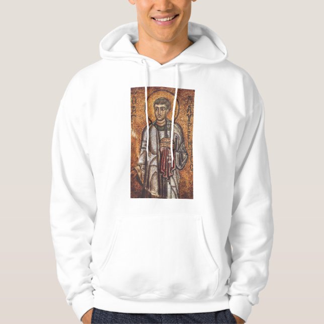 Veste À Capuche Impression d'art mosaïque orthodoxe Saint Laurent (Devant)