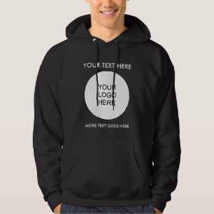 Veste À Capuche Impression personnalisée double face Logo Texte Ho