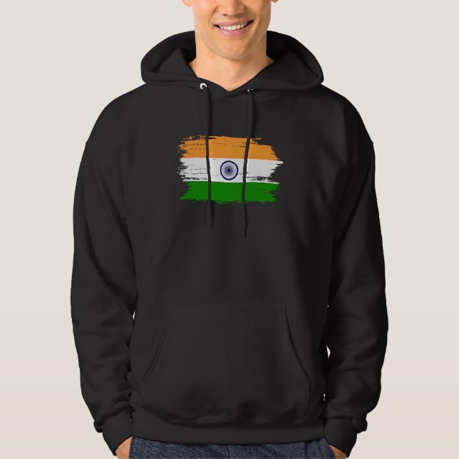 Veste À Capuche India Flag for Proud German Indian (Devant)