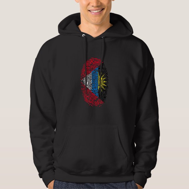 Veste À Capuche Indicateur Antigua-Et-Barbuda (Devant)