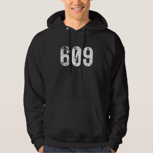 Veste À Capuche Indicatif régional 609 Trenton NJ Zone de téléphon