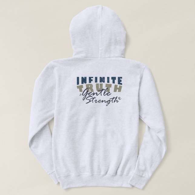Veste À Capuche Infinite Truth, Gentle Strength Men's Hoodies (Design dos)