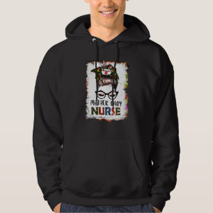 Veste À Capuche Infirmière blanchie Messy Bun Père Noël Mère Nourr