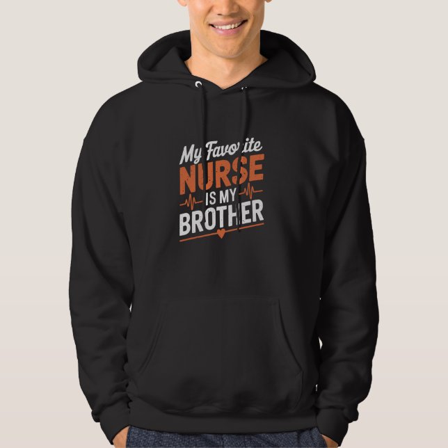 Veste À Capuche Infirmière Bro Conception pour le Frère Infirmier  (Devant)