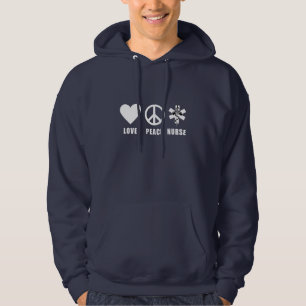 Veste À Capuche Infirmière de paix d'amour