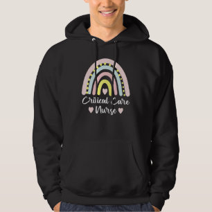 Veste À Capuche Infirmière de soins critiques Boho Arc-en-ciel Étu