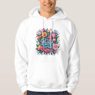 Veste À Capuche Infirmière Fleurs Infirmière
