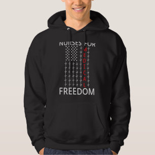 Veste À Capuche Infirmières pour la liberté Médicale Heartbeat Ekg