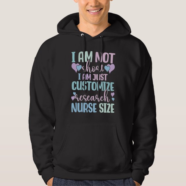 Veste À Capuche Information Nursing Woman Customize Research Nurse (Devant)