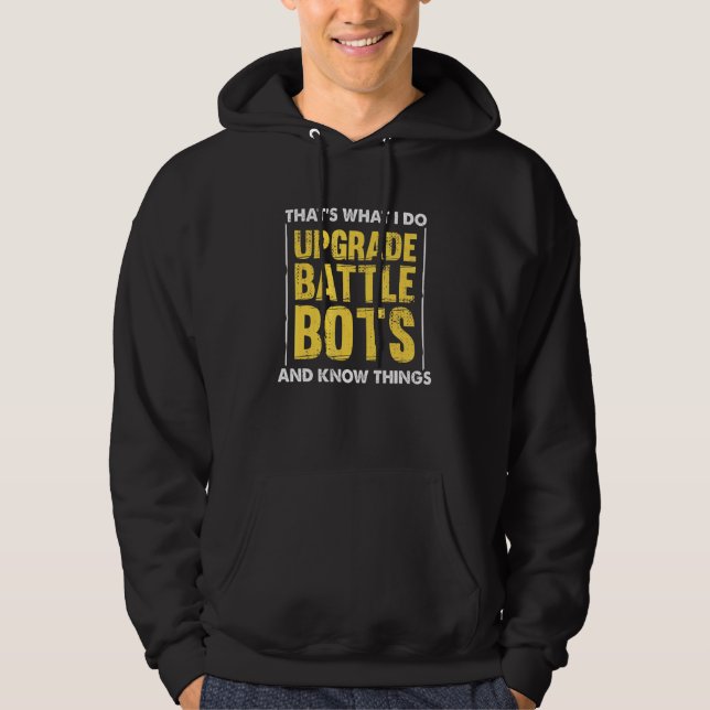 Veste À Capuche Ingénieur de robot de combat de robotique de Battl (Devant)