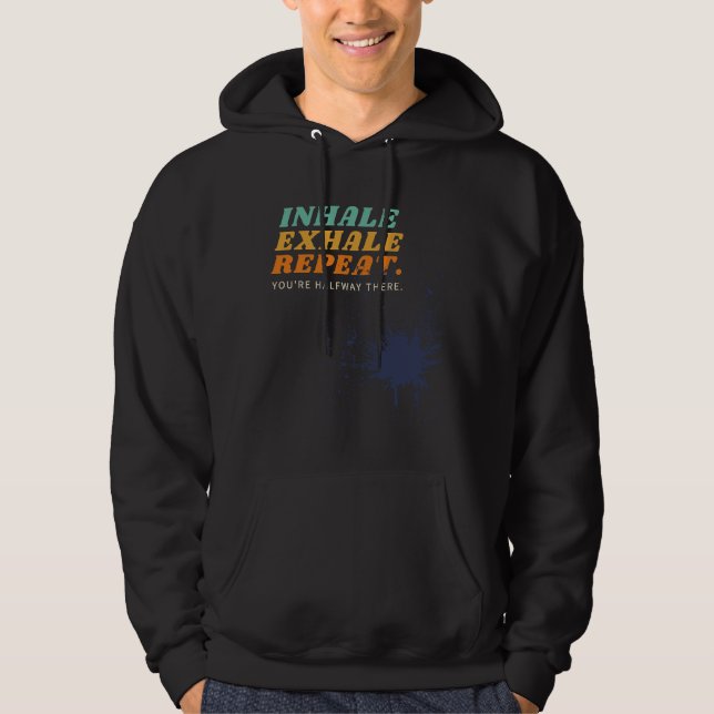Veste À Capuche Inhaleexhalerepeat Splash couleur (Devant)