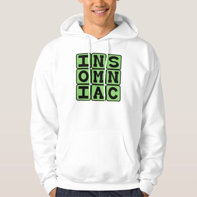 Veste À Capuche Insomniaque, Problème de sommeil (Devant)