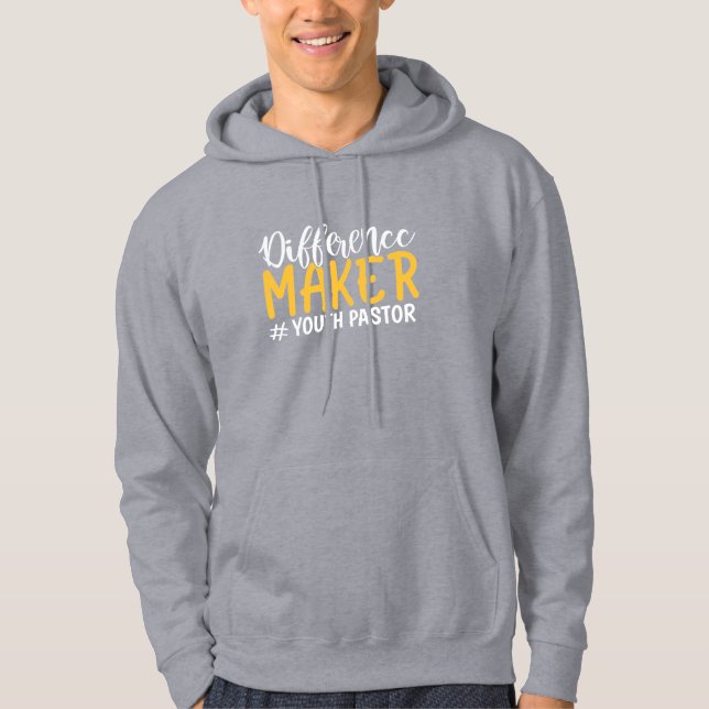 Veste À Capuche Inspirer la différence créateur Jeune Pasteur Grey (Devant)