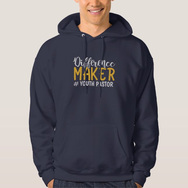 Veste À Capuche Inspirer la différence créateur Jeune Pasteur Mari (Devant)