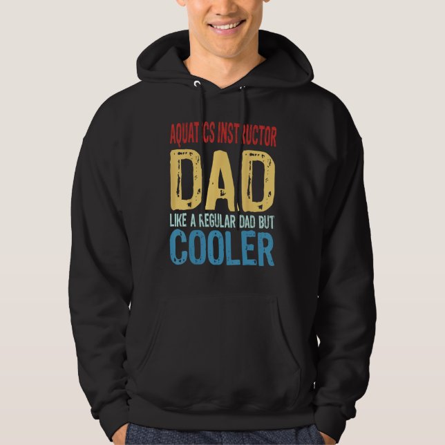 Veste À Capuche Instructeur de natation pour hommes Papa  Comme un (Devant)