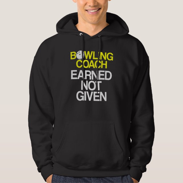 Veste À Capuche Instructeur d'équipe de Bowling Coach 4 (Devant)