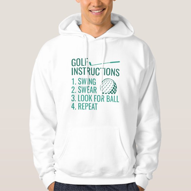 Veste À Capuche Instructions de golf (Devant)