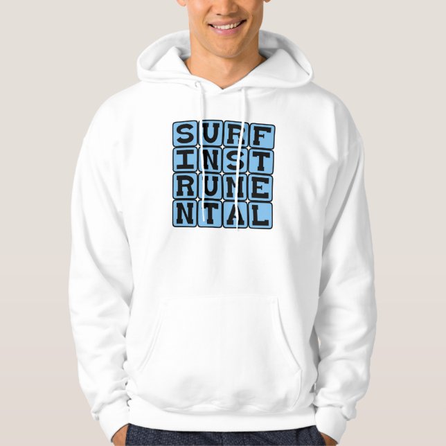 Veste À Capuche Instrumental Surf, Genre Musical (Devant)