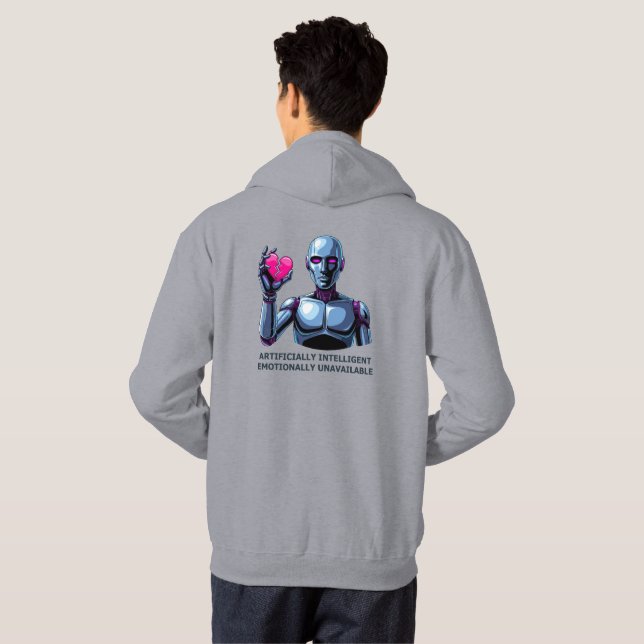 Veste À Capuche Intelligemment Artificiel, Émotionnellement Indisp (Dos entier)