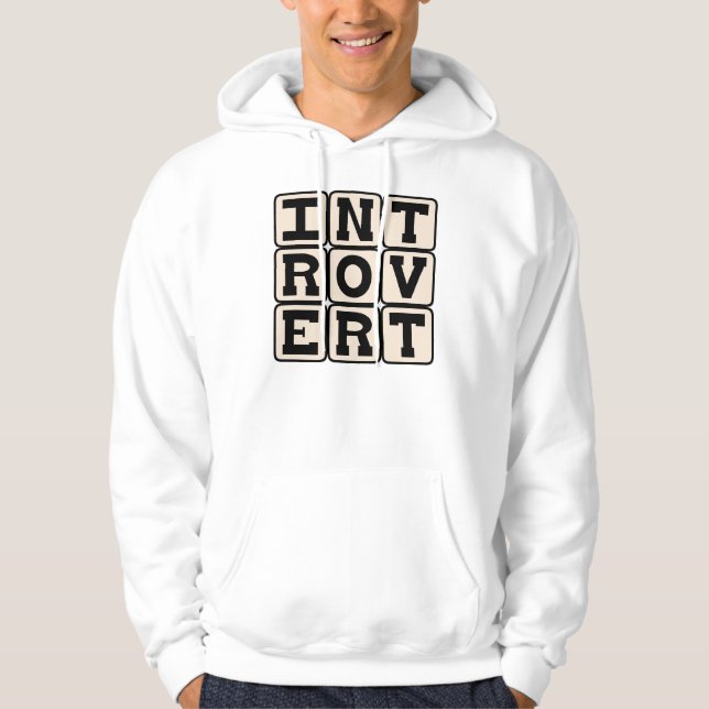 Veste À Capuche Introvert, trait de personnalité (Devant)
