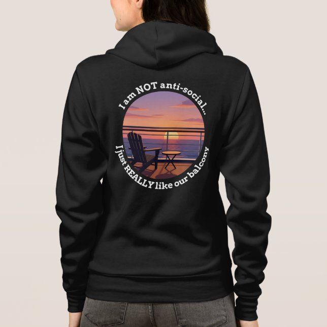 Veste À Capuche Introverted Cruise Spouse Balcony Premium Hoodie (Dos)