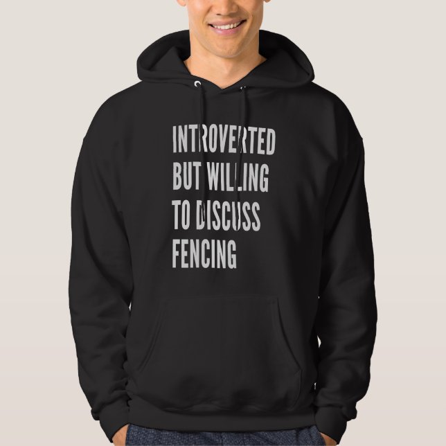 Veste À Capuche Introverti Mais Prêt à Discuter de l'EsCrime (Devant)