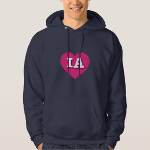 Veste À Capuche Iowa Hot Pink Heart - J'aime IA
