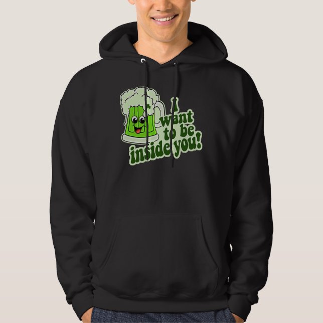 Veste À Capuche Irlandais drôle de Jour de la Saint Patrick (Devant)
