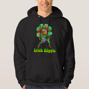 Veste À Capuche Irlandais hippie guitariste Leprechaun Jour de la 