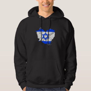 Veste À Capuche Israël Drapeau J'Aime Israël C'Est Dans Mon Adn Po