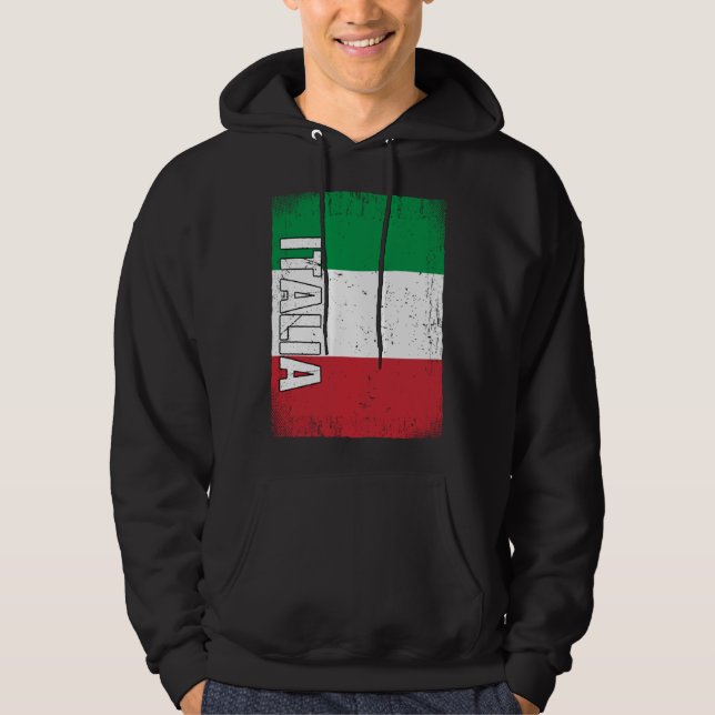 Veste À Capuche Italian Flag Italy (Devant)