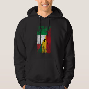 Veste À Capuche Italie Ghana Drapeaux - Ghana italien