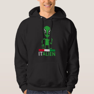 Veste À Capuche Italien Alien Europe Pays Voyage Italie Italien