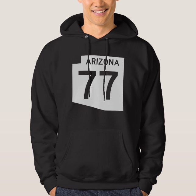 Veste À Capuche Itinéraire 77 d'état de l'Arizona (Devant)