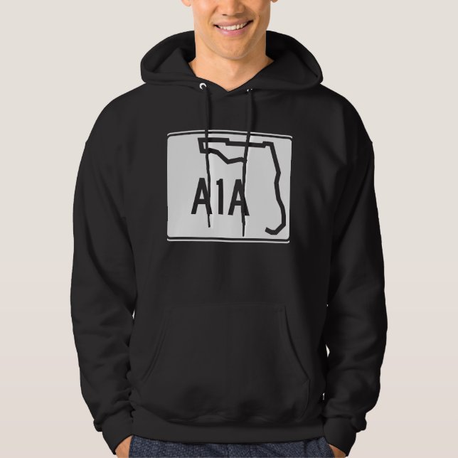 Veste À Capuche Itinéraire A1A d'état de la Floride (Devant)