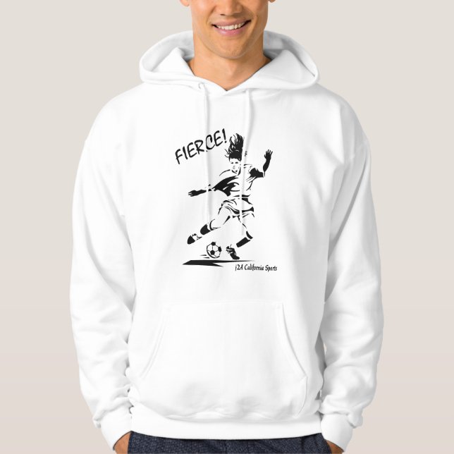 Veste À Capuche j2a féroce ! Sweatshirt du football de filles (Devant)