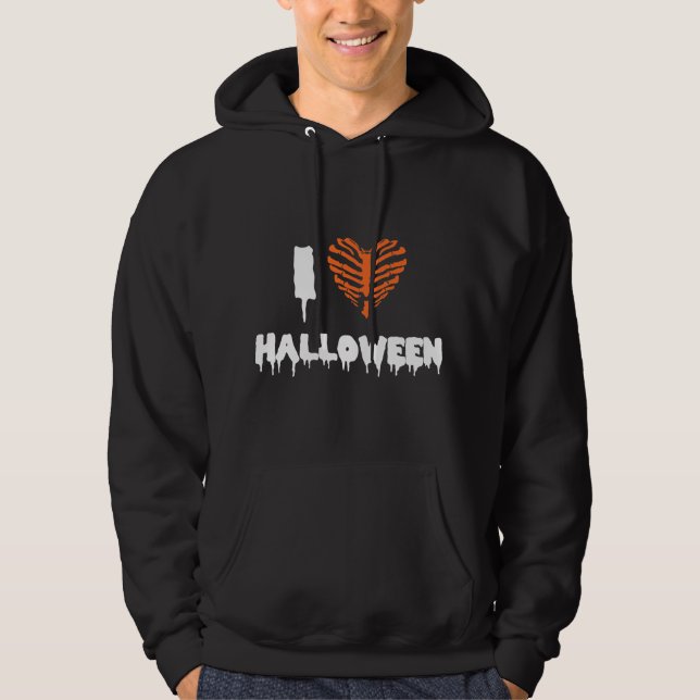 Veste À Capuche J'adore Halloween (Devant)
