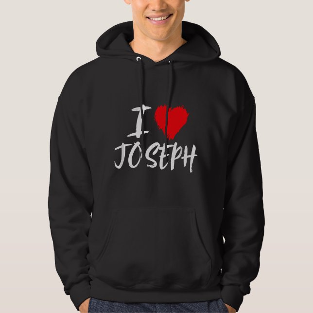 Veste À Capuche J'adore Joseph Petit ami Mari Fils Petit-fils Papa (Devant)