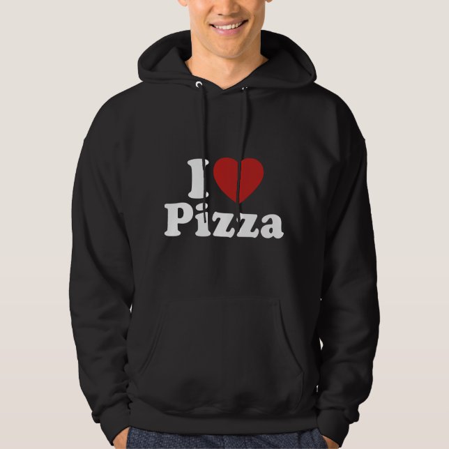 Veste À Capuche J'adore la pizza (Devant)