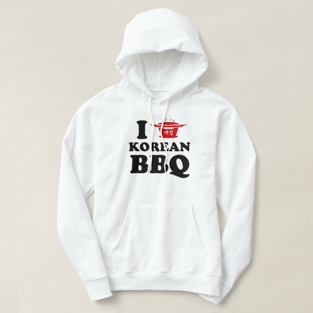 Veste À Capuche J'adore le BBQ coréen (고기구이) (Design devant)