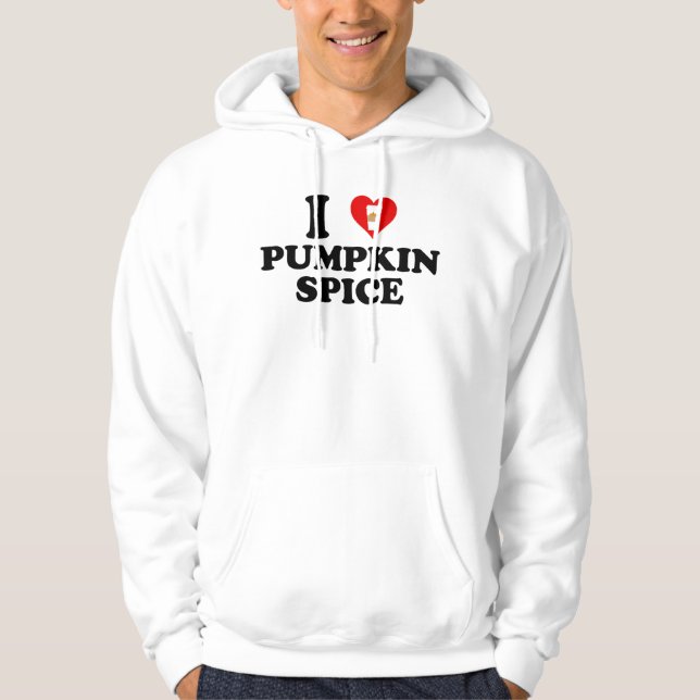 Veste À Capuche J'adore le goût de citrouille (Devant)